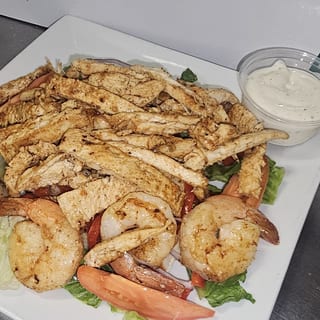 Grilled Chicken & Shrimp Salad