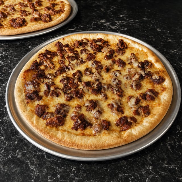 Pan BBQ Chicken Pizza.