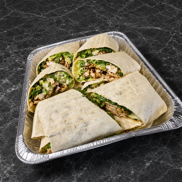 Assorted Chicken Wrap Platter Catering.