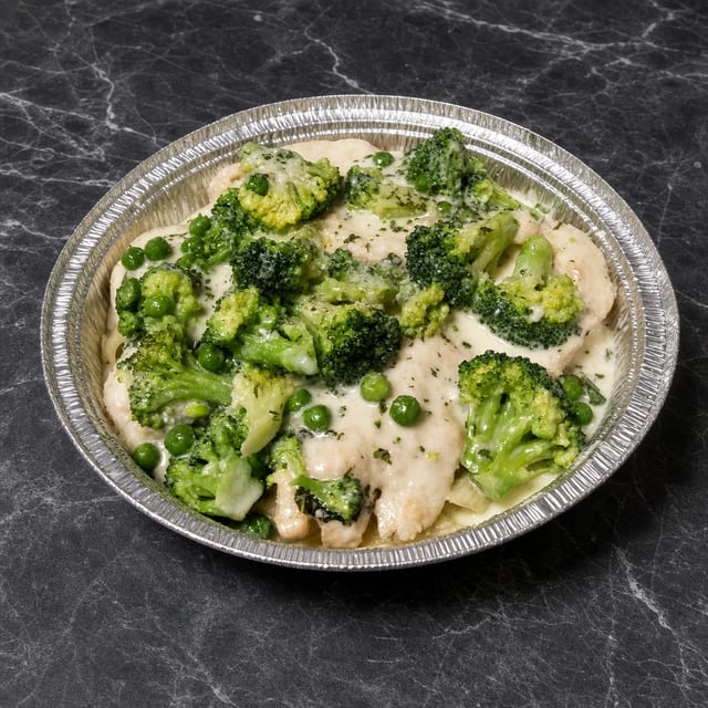 Chicken Alfredo.