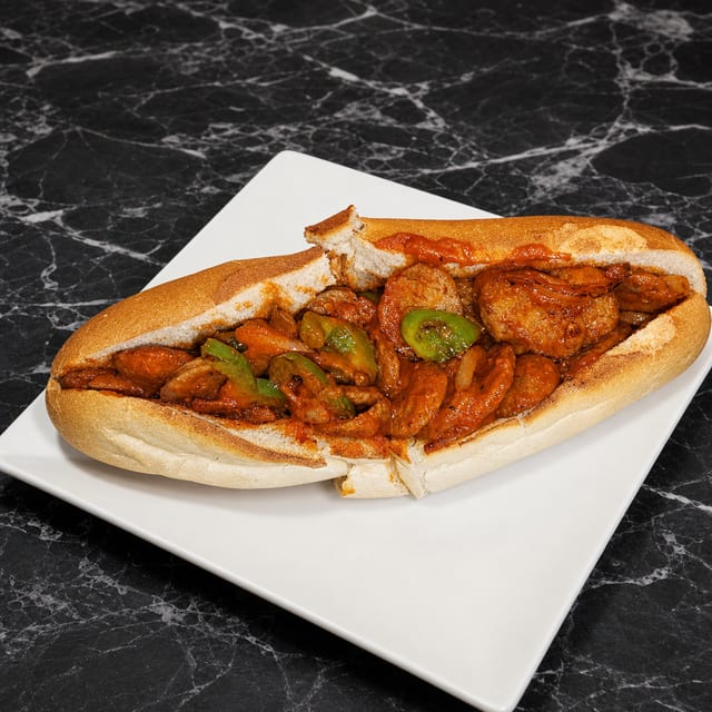 Sausage, Peppers & Onions Sub.