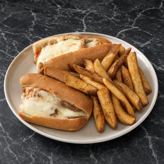 Meatball Parm Sub Lunch.