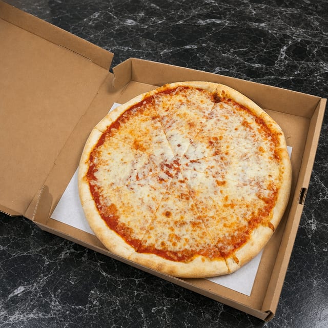 One Large Plain Pizza Tuesday Pick Up Special.