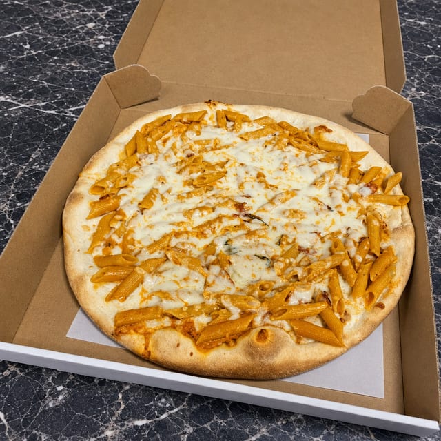 Chicken Vodka Pizza.