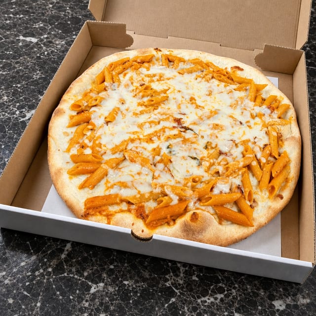 Penne Vodka Pizza.