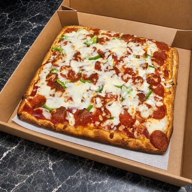 Sicilian Marinelli's Special Pizza.