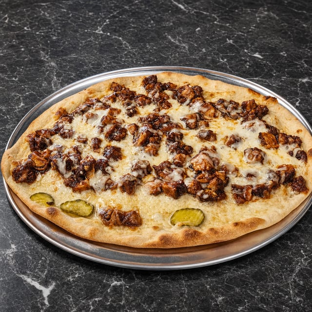 BBQ Chicken Pizza.