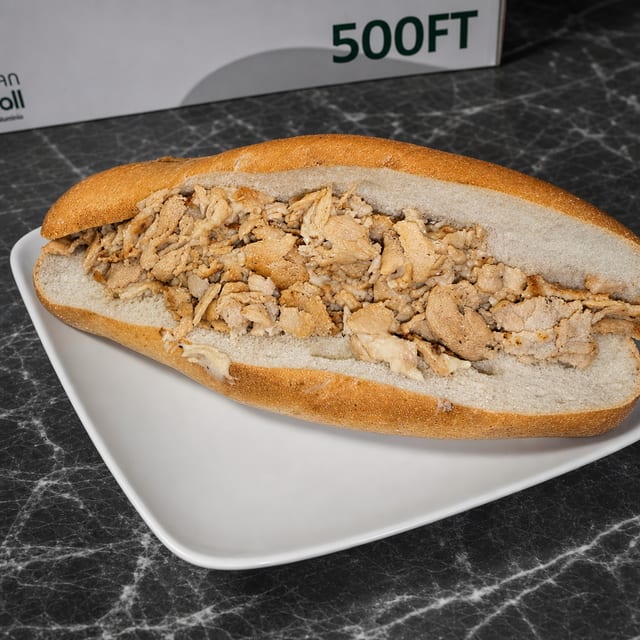 Chicken Cheesesteak Sub.