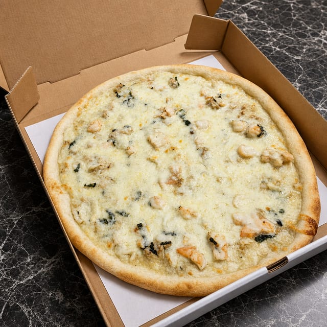 Seafood Pizza.