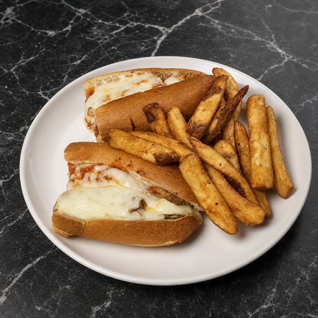 Eggplant Parm Sub Lunch.