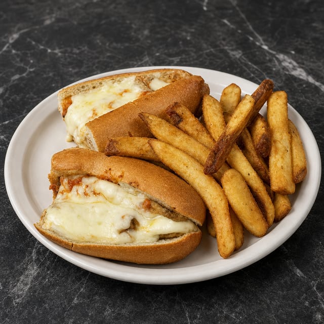 Chicken Cutlet Parm Sub Lunch.
