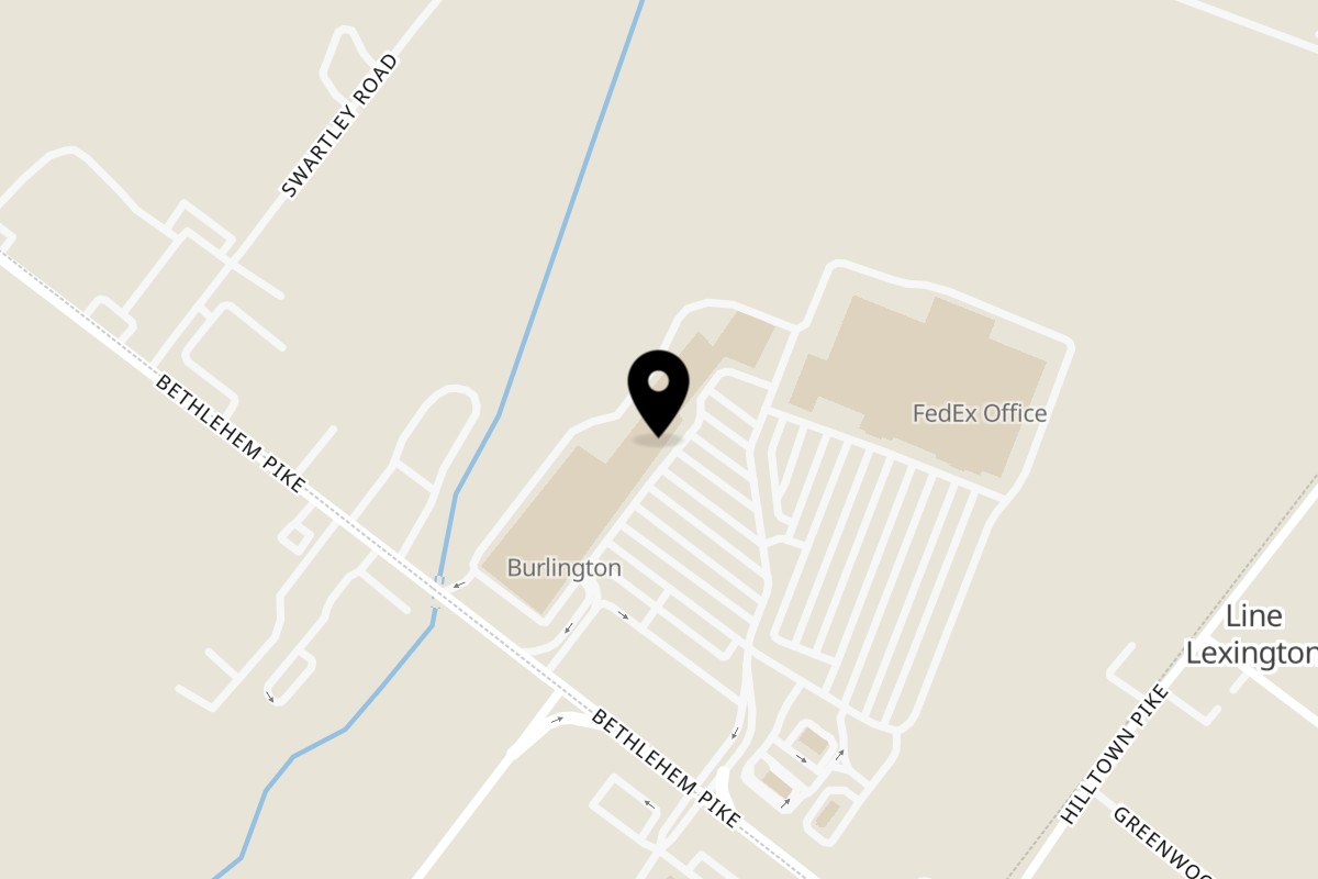 Map showing the location of Palmero's Pizza on 1573 Bethlehem Pike in Hatfield